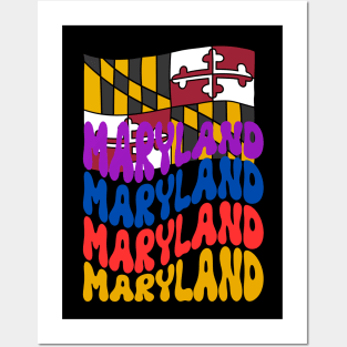 MARYLAND STATE FLAG DESIGN Posters and Art